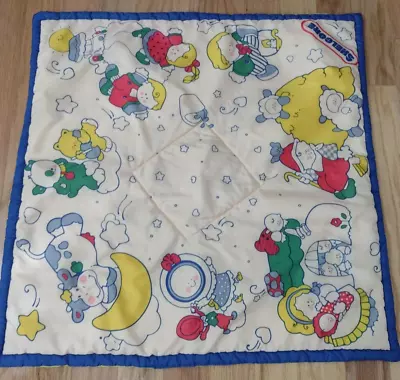 Vintage Shelcore Small Nursery Rhyme Blanket Nylon Square 27  X 27  Lovey Blanki • $16.16