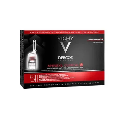 £50.13 • Buy Vichy Dercos Aminexil Clinical 5 Men 21x6ml