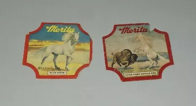 Circa 1940 Merita Bread Hi-yo Silver / The Lone Ranger Bread Label Lot Of Two • $6.27