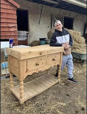 £1500 • Buy Large Butchers Block With Stand Fabulous Project Victorian