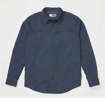 ExOfficio BugsAway Mens Talaheim Navy Blue Long Sleeve LS Shirt LARGE NEW $85.00 • $19