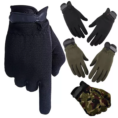 Mens Outdoor Tactical Gloves Waterproof Jogging Skiing Hiking Full Finger Gloves • $10.79