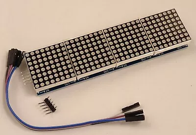 £6.04 • Buy MAX7219 Dot Matrix  4 In One Display Colour Red/Green/Blue - Arduino - ESP8266