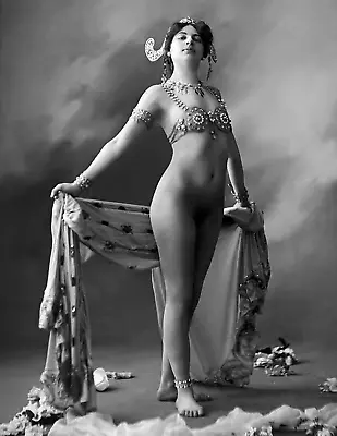 1917 Spy & Femme Fatale Mata Hari Nude Old Vintage Photo 8.5  X 11  Reprint • $12.50