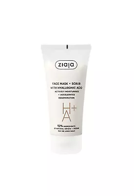 Ziaja Face Mask And Scrub With Hyaluronic Acids 55ml • £9.44