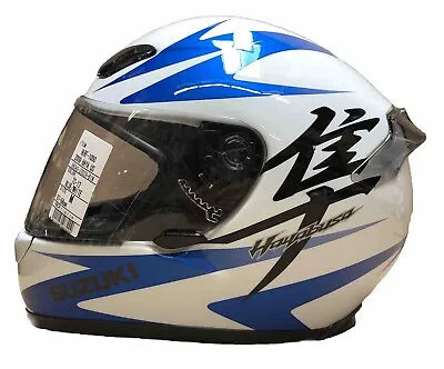 Suzuki Hayabusa Motorcycle Helmet - SHOEI - RF 1000 - Medium White Blue • $549.99