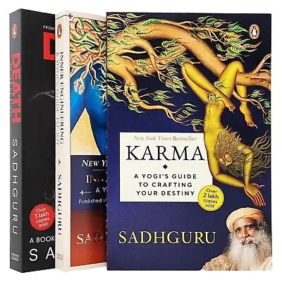 £17.98 • Buy Sadhguru A Yogi's Guide Collection 3 Books Set Inner Engineering, Karma & Death