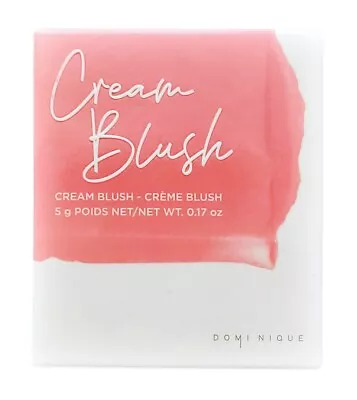 Dominique Cosmetics Silk Tone Cream Blush Soft Pink Makeup .17oz • $8.99