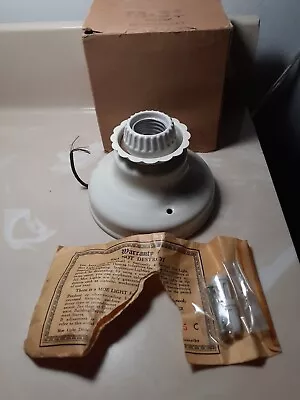 Moe Lights Tin Ceiling Light Fixture With Socket In Original Box Excellent Cond. • $10.99