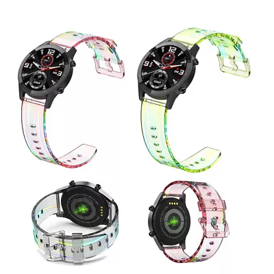 For Samsung Galaxy Watch Gear S3 Frontier / Classic Rainbow TPU Watch Band Strap • $15.99