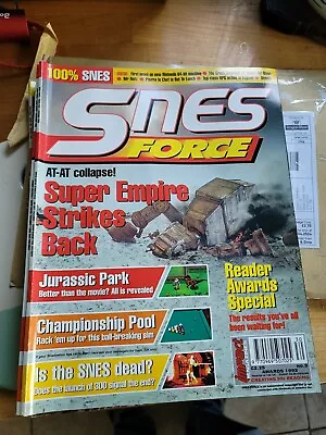 Snes-Force Issue # 7 November 1993 (Nintendo) Newsfield  Crashzzap Stable • £5