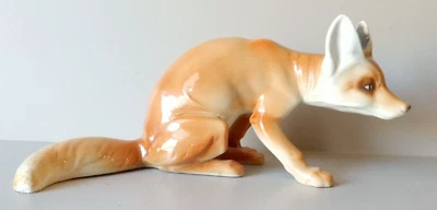 $92.77 • Buy Goldscheider Fox Porcelain Figurine 10  Long Antique Vienna Austria C.1930