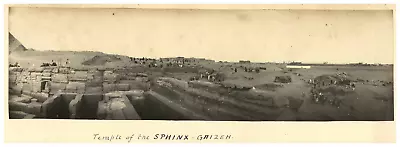 Egypt Temple Of The Sphinx Giza Panoramic Photo Vintage Print Arg Print • £101.95