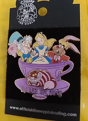 Disney Parks Mad Hatter Tea Party Alice Cheshire Tea Cup 3D Disneyland Pin - NEW • $33