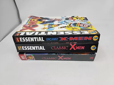 Marvel Essential X-men Classic Volume 1 2 3 ~~ Marvel Tpb 3 Book Lot • $29.99