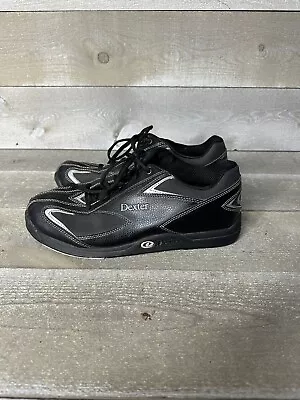 Dexter Ray Bowling Shoes Men’s US 9 M Black White Leather B2465-1 CWG9 • $25.50