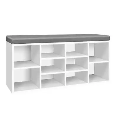 $78.68 • Buy Artiss Shoe Cabinet Bench Shoes Storage Rack Organiser White Shelf Cupboard Box