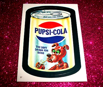 1982 Wacky Packages Album Sticker  PUPSI~COLA  #57 • $1.50