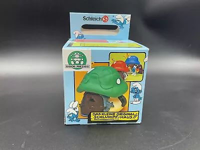 Smurfs Mushroom House VINTAGE Schleich GREEN Top New Old Stock Beauty#NIB [DE] • $59