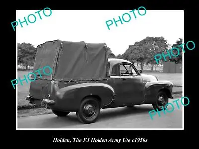 OLD 8x6 HISTORIC PHOTO OF THE FJ HOLDEN ARMY UTE C1950s • $9