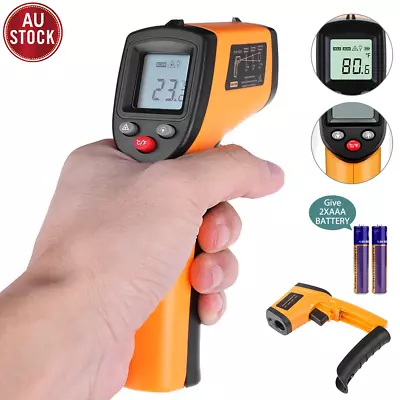 Temperature Gun Digital Laser Infrared Thermometer Non-contact LCD IR Temp Meter • $18.19