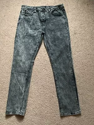 Smoke & Ash Skinny Jeans Mens 36x32 Acid Wash • $14.99