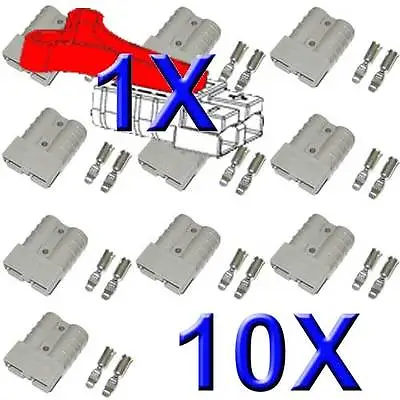 10x Anderson Plugs 50 Amp From Abr-sidewinder Plus 1x Free T Handle • $22