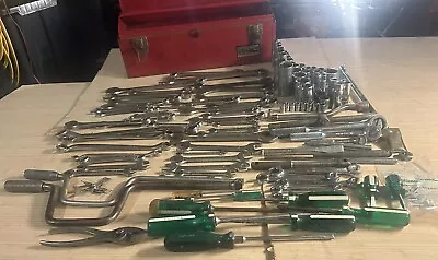 SK TOOLS Lot Sockets ExtensionsWrenches  Screwdrivers Pliers Toolbox + More • $100