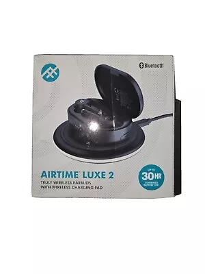 IFROGz AIRTIME LUXE 2 Truly Wireless Earbuds + Wireless Charging Pad - Black • $44.95