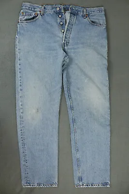 Vintage Levi's 501 Button Fly Jeans 36x32 (Actual 34x31) Made In USA • $39.95