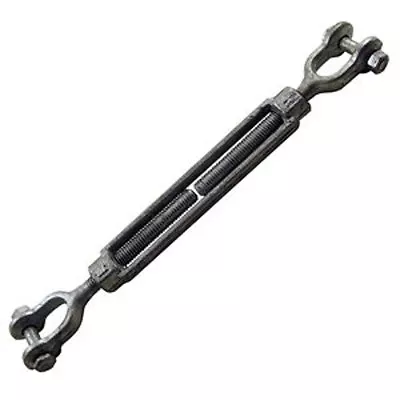 Jaw/Jaw Turnbuckle For Wire Rope Cable 1/2  X 6  Take-up • $18.80