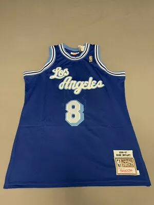 Kobe Bryant #8 Men's Blue Los Angeles Lakers Cursive Stitched Jersey • $69.99