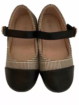 Mix Mind Girls Shoes Lather Gingham Flats Sz 10.5/ Eu 27 Super Cute! • $25