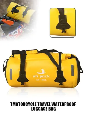 Motorcycle Waterproof Tail Bag Travel Outdoor Dry Luggage Roll Pack Bag 80L  • $47.68