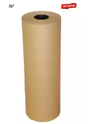 36  X 1200 Ft Brown Kraft Paper 30 Lb Basis Weight Roll Packaging Shipping • $66.98