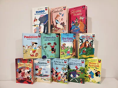 Vintage Disney's Wonderful World Of Reading Lot Of 12 Matte Hardcover Books • $24.77