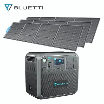 $2996 • Buy BLUETTI AC200P 2000Wh Portable Power Station Generator W/ 3 PV200 Solar Panels