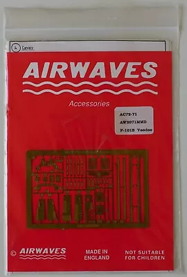 Airwaves AEC72071 1/72 McDonnell F-101B Voodoo Etch • $9.75