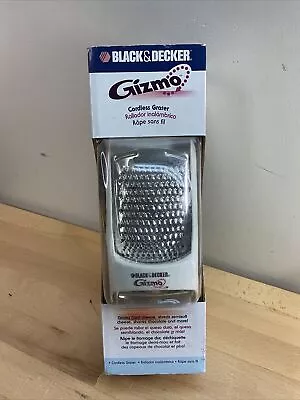 NEW Black & Decker Gizmo Electric Cordless Cheese Grater Rechargeable GG200 • $24.99