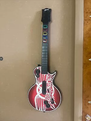Xbox 360 Guitar Hero Wireless Gibson Les Paul Guitar Aerosmith • $75