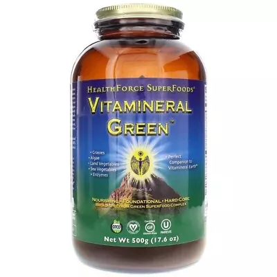 HealthForce Superfoods Vitamineral Green Version 5.6 - 17.64 Oz 500g • $52