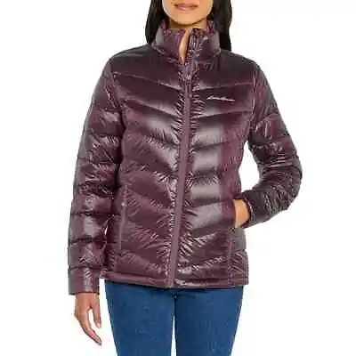 Eddie Bauer Ladies Packable Jacket Size S Iridescent Plum • $28.47