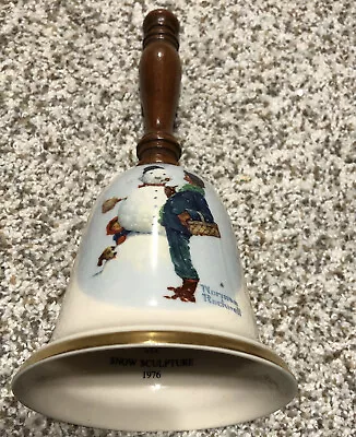 Norman Rockwell Vintage Holiday Bell By Gorham “Snow Sculpture” 1976 Fine China  • $12.88