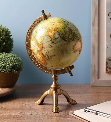 Metallic Metal Colored Globe With Tri-Stand • $199
