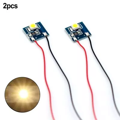 Enhance Your Layout 2x Prewired Warm White LED Lights For Model Railway • $6.61