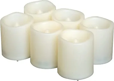 6 Pack Battery LED Flameless Votive Candles (D 1.5 X H 1.8) W/ 6H Built-in Timer • $9.99