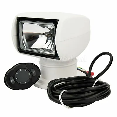 Boat Search Light Spotlight Truck Car Marine W/ Oval Remote Control 12V 100W Dl • $130.92