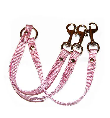 LIGHT PINK CHIHUAHUA  3 WAY DOG/PUPPY COUPLER/LEAD Webbing • £8.99