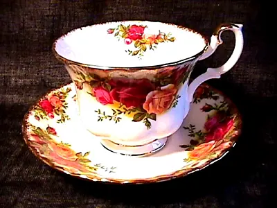 $7 • Buy  Old Country Roses  Cup & Saucer Set 3 1/2  New By: Royal Albert Store Old Stock