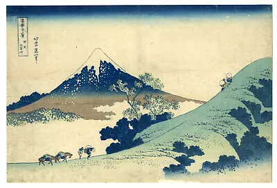 Vintage Print Art Poster Canvas Katsushika Hokusai Fuji Painting Views Mountain • $16.88